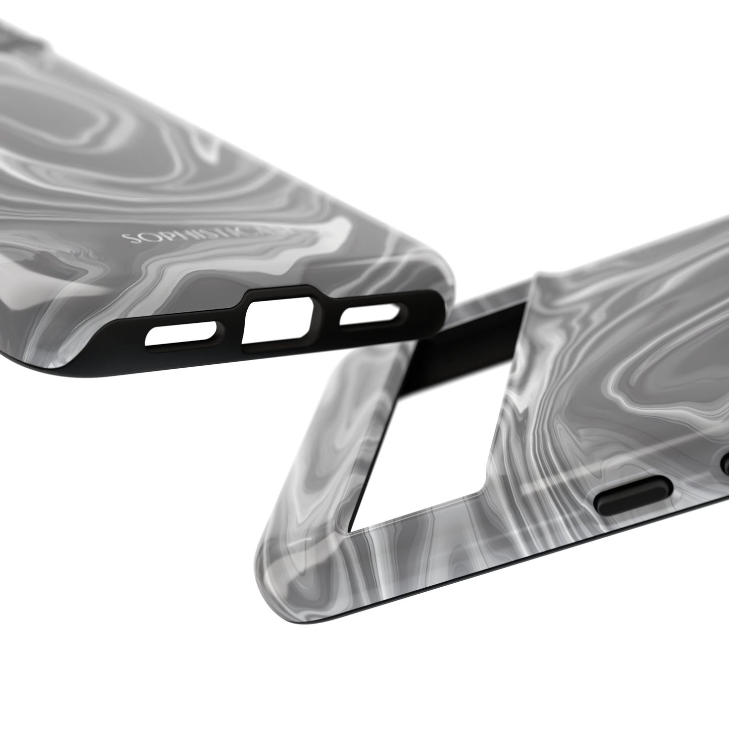 Liquid Dreams in Charcoal - Tough Phone Case