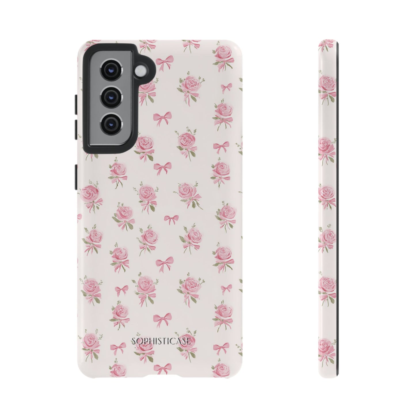 The Sweetest Thing in Coquette Roses and Bows - iPhone Case, Samsung Galaxy Case, Google Pixel Case