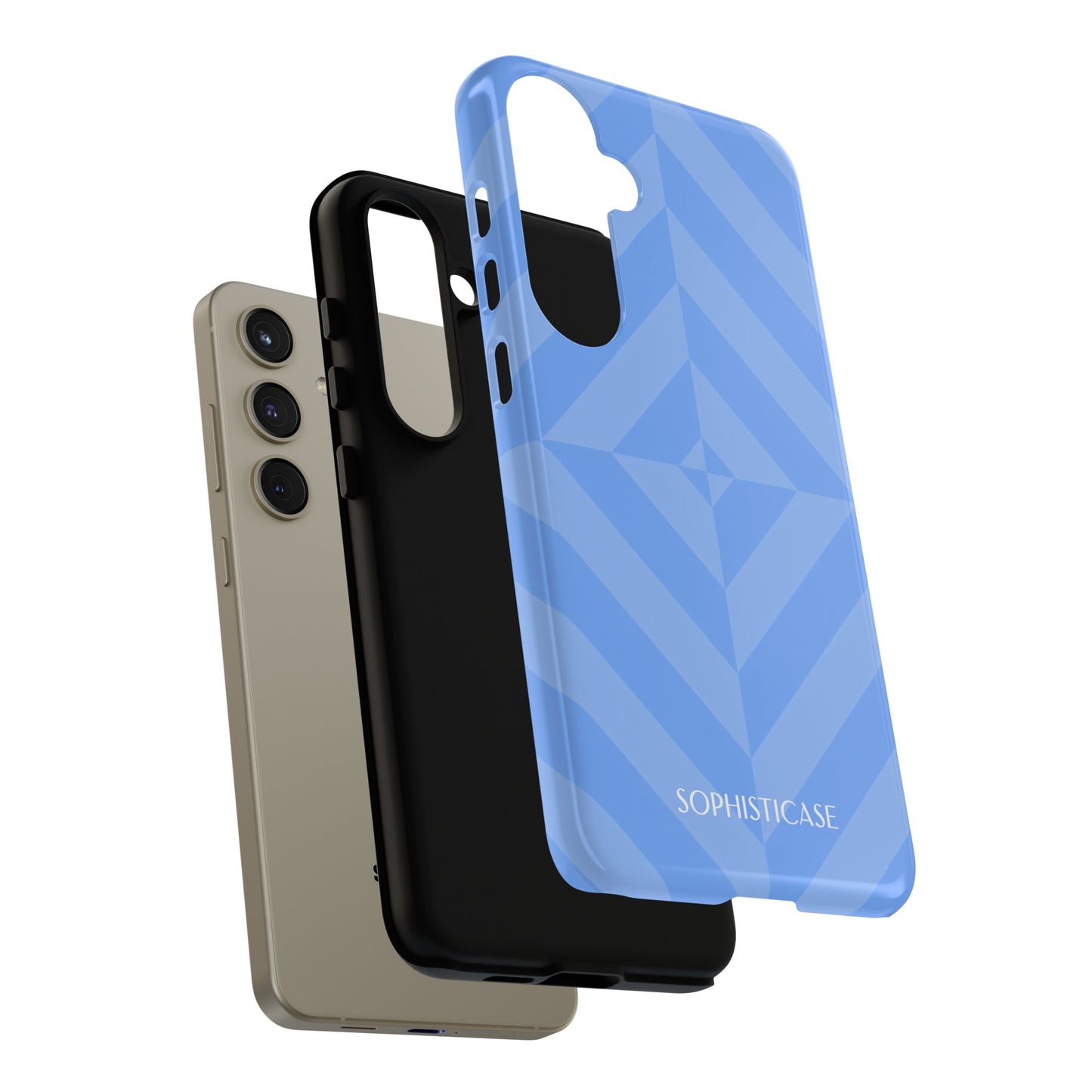 Zenergy in Blue - Dual Layer Shockproof Phone Case for iPhone, Google Pixel and Samsung Galaxy