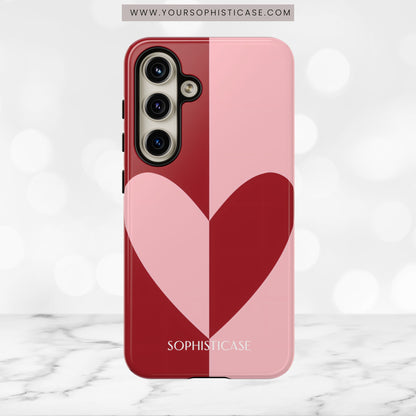 Be Mine in Red and Pink - iPhone Case, Samsung Galaxy Case, Google Pixel Case