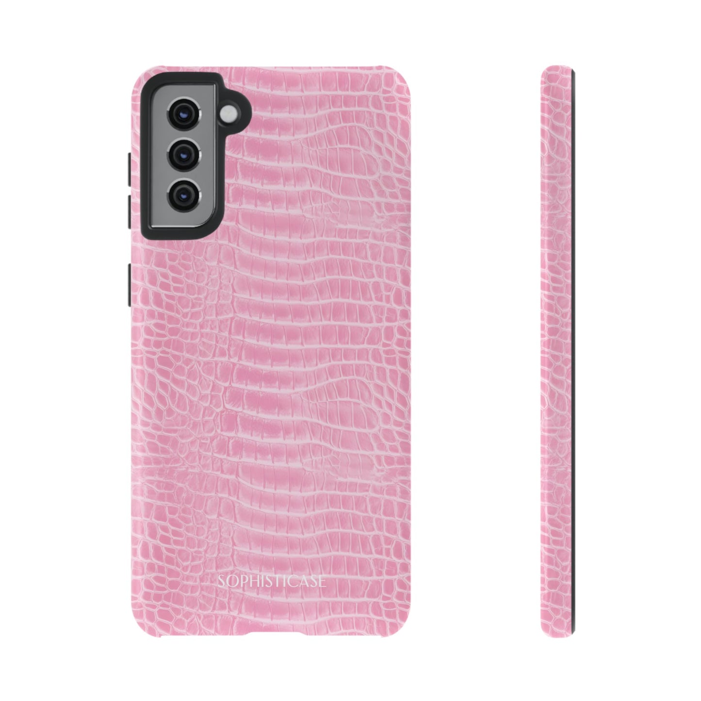 Luxe Leather in Pink - Tough Phone Case