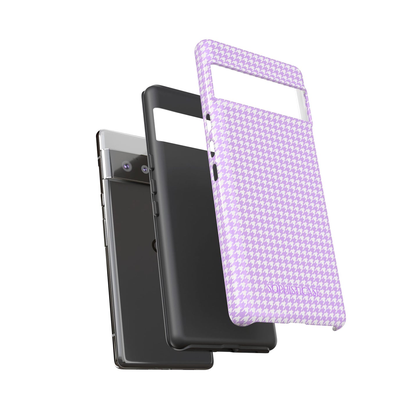 Tough Case - Houndstooth in Pastel Purple