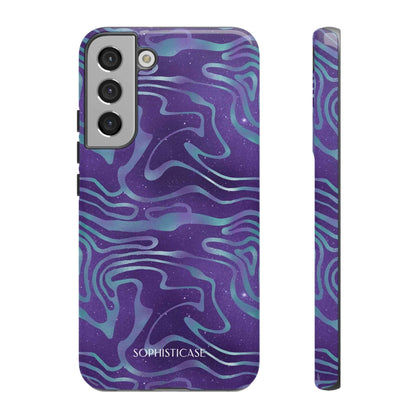 Cosmic Zebra in Blue & Purple - iPhone Case, Samsung Galaxy Case, Google Pixel Case
