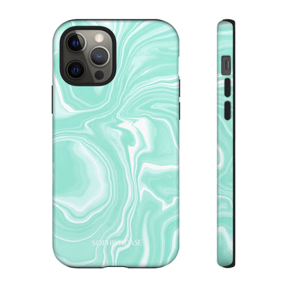 Liquid Dreams in Green - Tough Phone Case