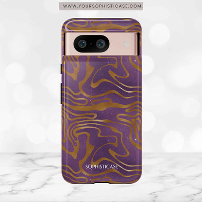 Cosmic Zebra in Purple - iPhone Case, Samsung Galaxy Case, Google Pixel Case