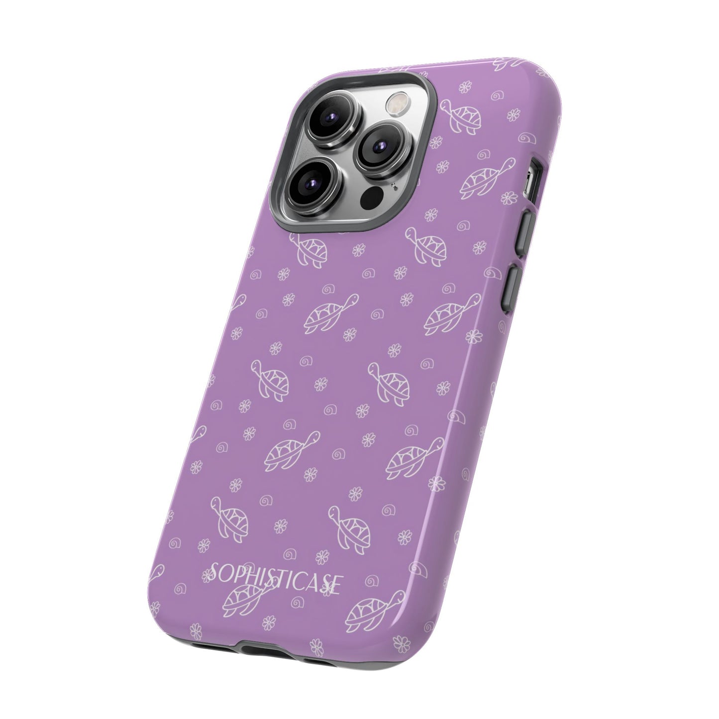 Turtle Island in Purple - Drop Proof iPhone Case