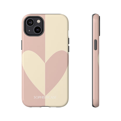 Be Mine in Brown and Beige - iPhone Case