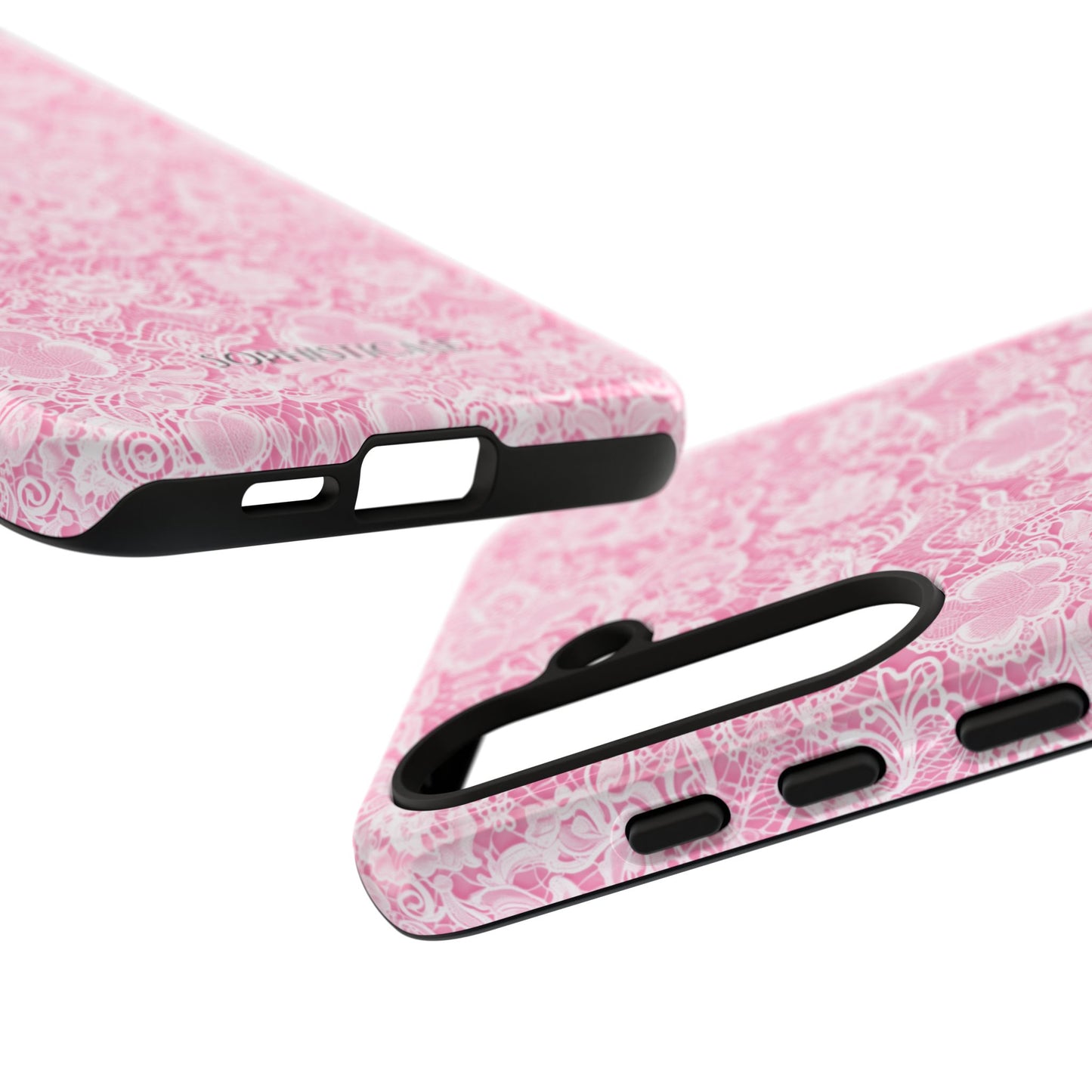 Luxe Lace in Pink - Tough Phone Case