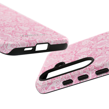 Luxe Lace in Pink - Tough Phone Case
