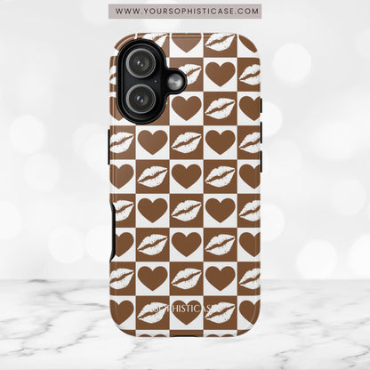 Belle Amie in Deep Brown - iPhone Case