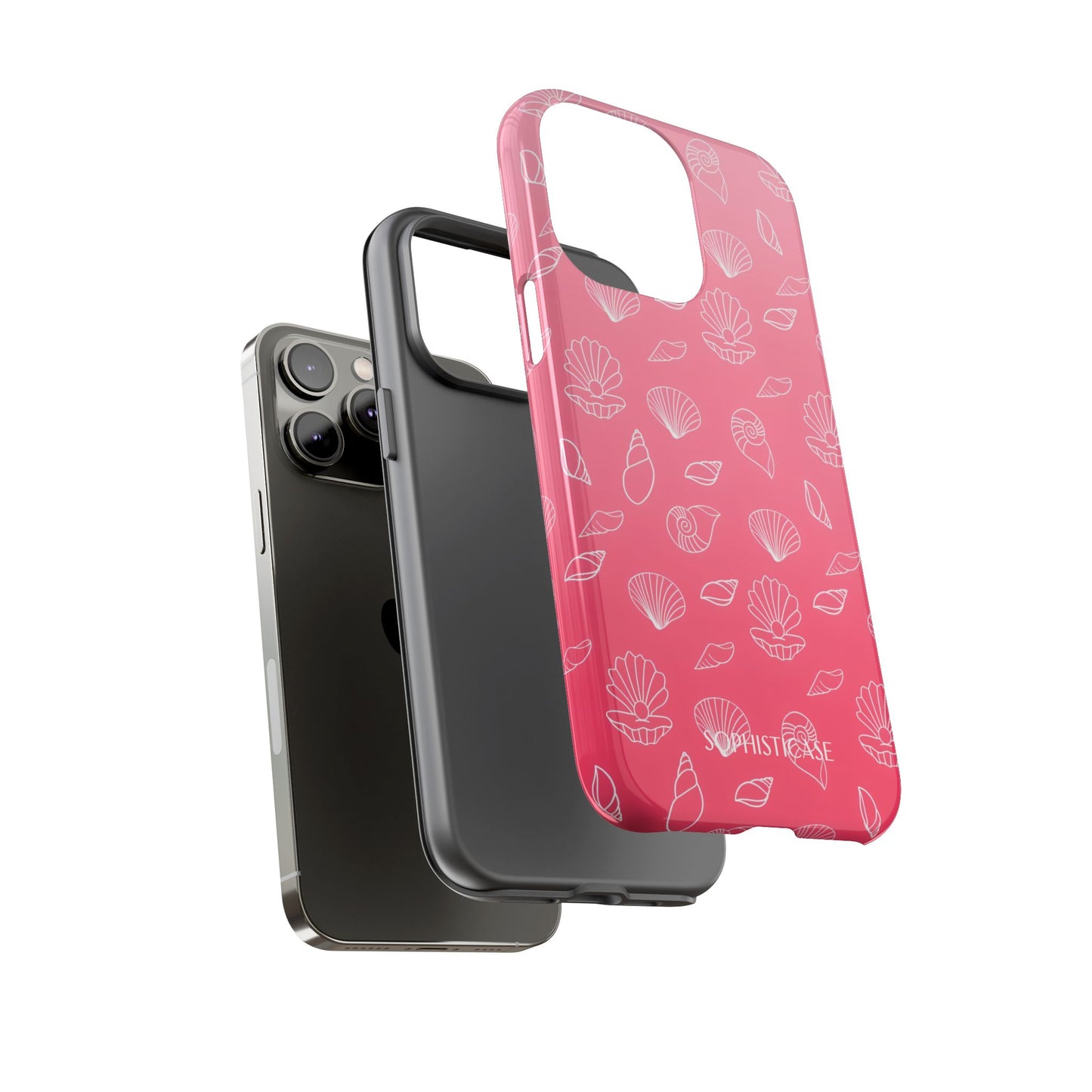 Seashell Society in Sunset Pink - iPhone Case