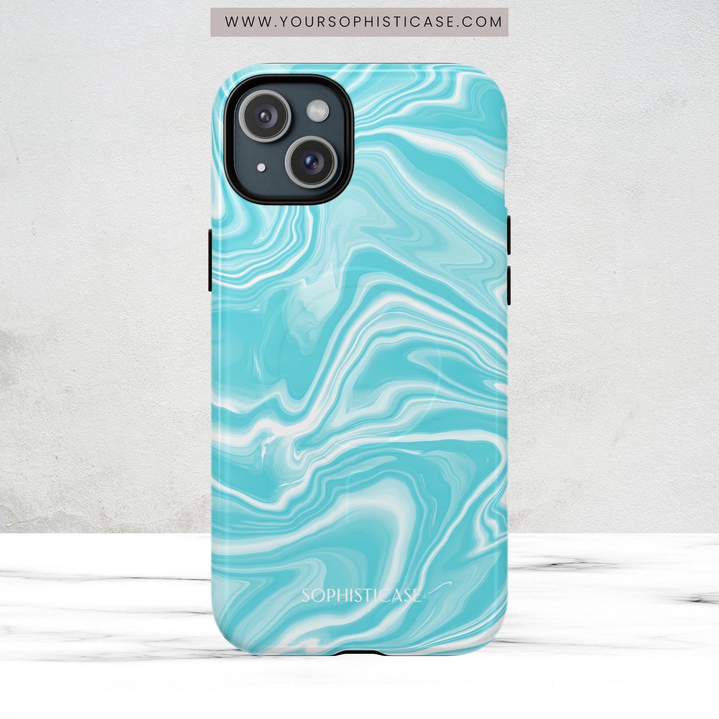 Liquid Dreams in Aqua - Magsafe Case
