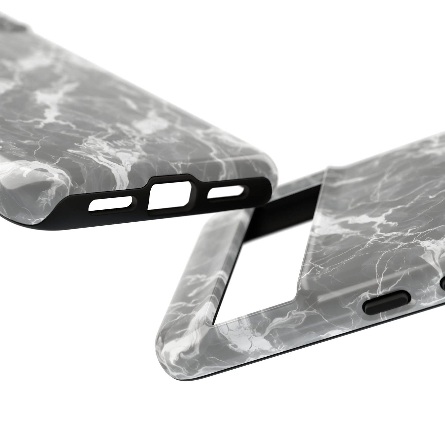 Marble Crush in Charcoal Grey - Tough Phone Case