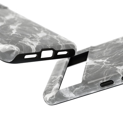 Marble Crush in Charcoal Grey - Tough Phone Case