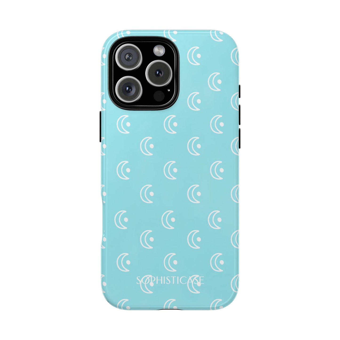 Moon Phase in Aqua - Tough Phone Case for iPhone