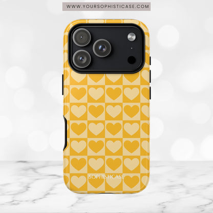 Tough Love in Yellow - Tough Phone Case