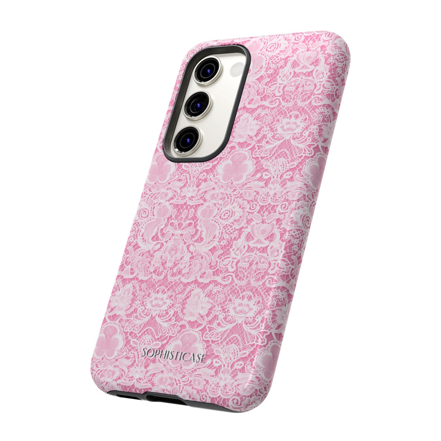 Luxe Lace in Pink - iPhone Case, Samsung Galaxy Case, Google Pixel Case