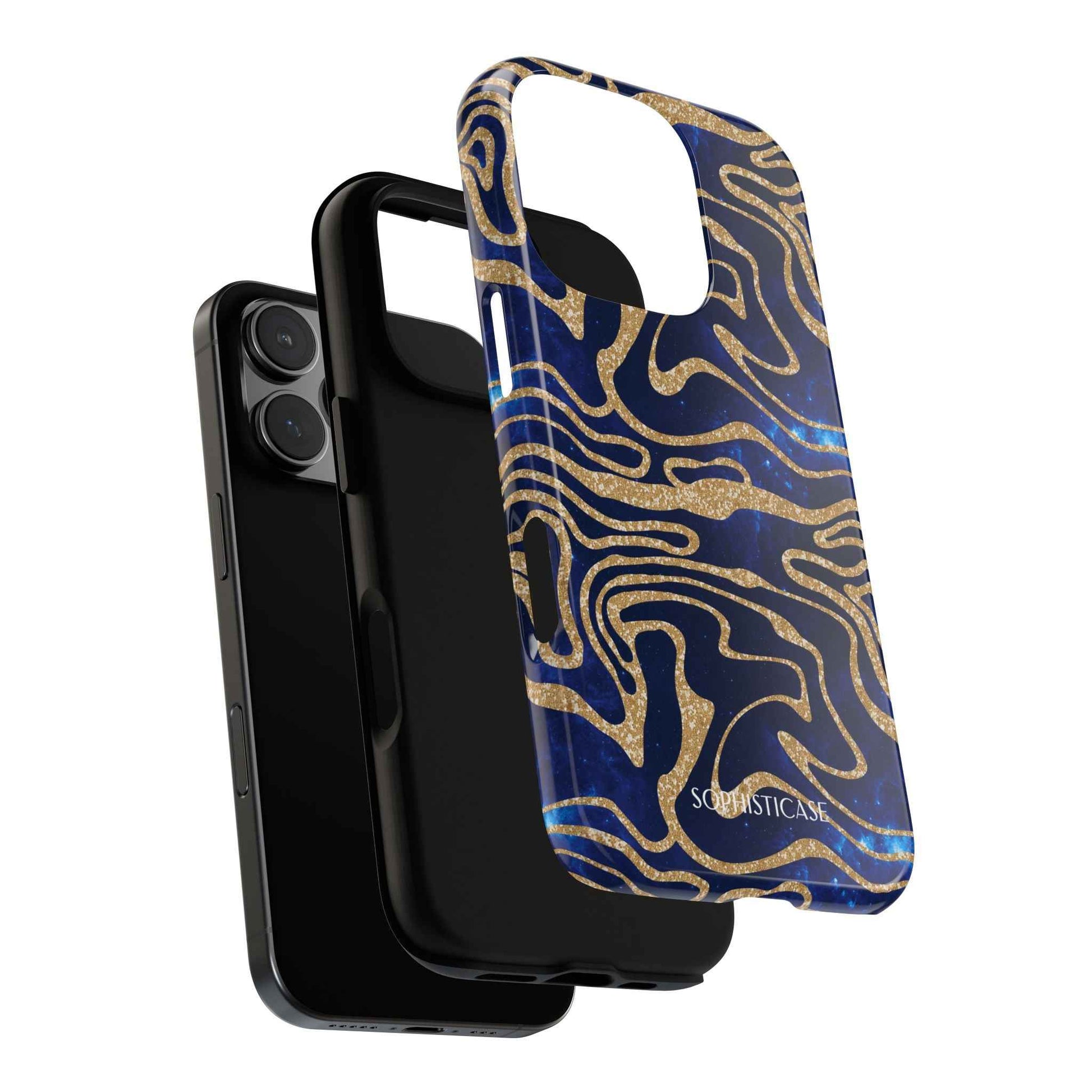 Cosmic Zebra in Blue - iPhone Case, Samsung Galaxy Case, Google Pixel Case
