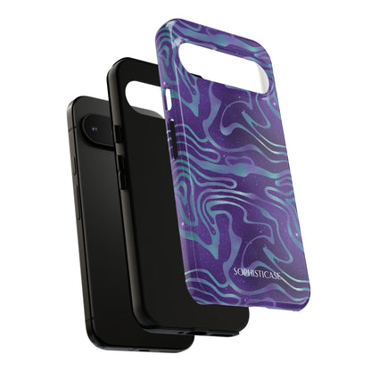 Cosmic Zebra in Blue & Purple - iPhone Case, Samsung Galaxy Case, Google Pixel Case