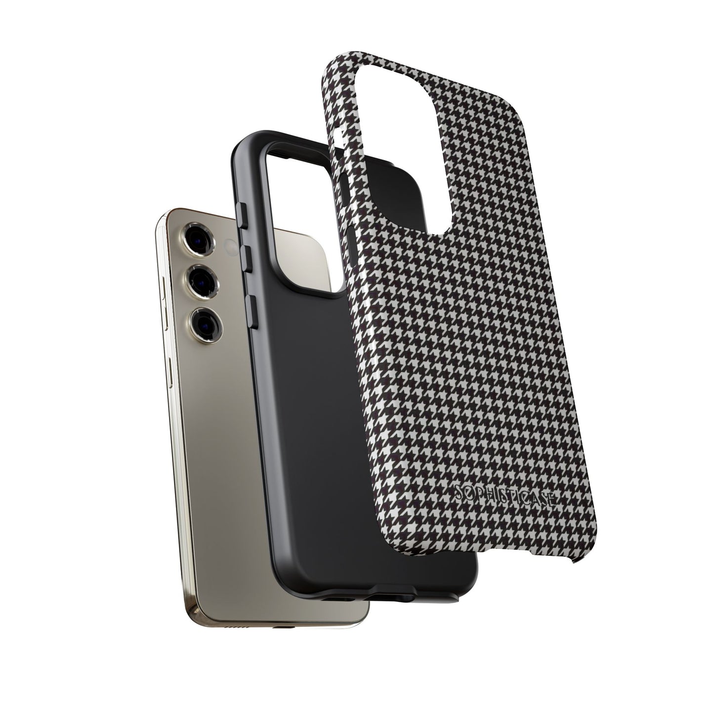 Tough Case - Houndstooth in Black