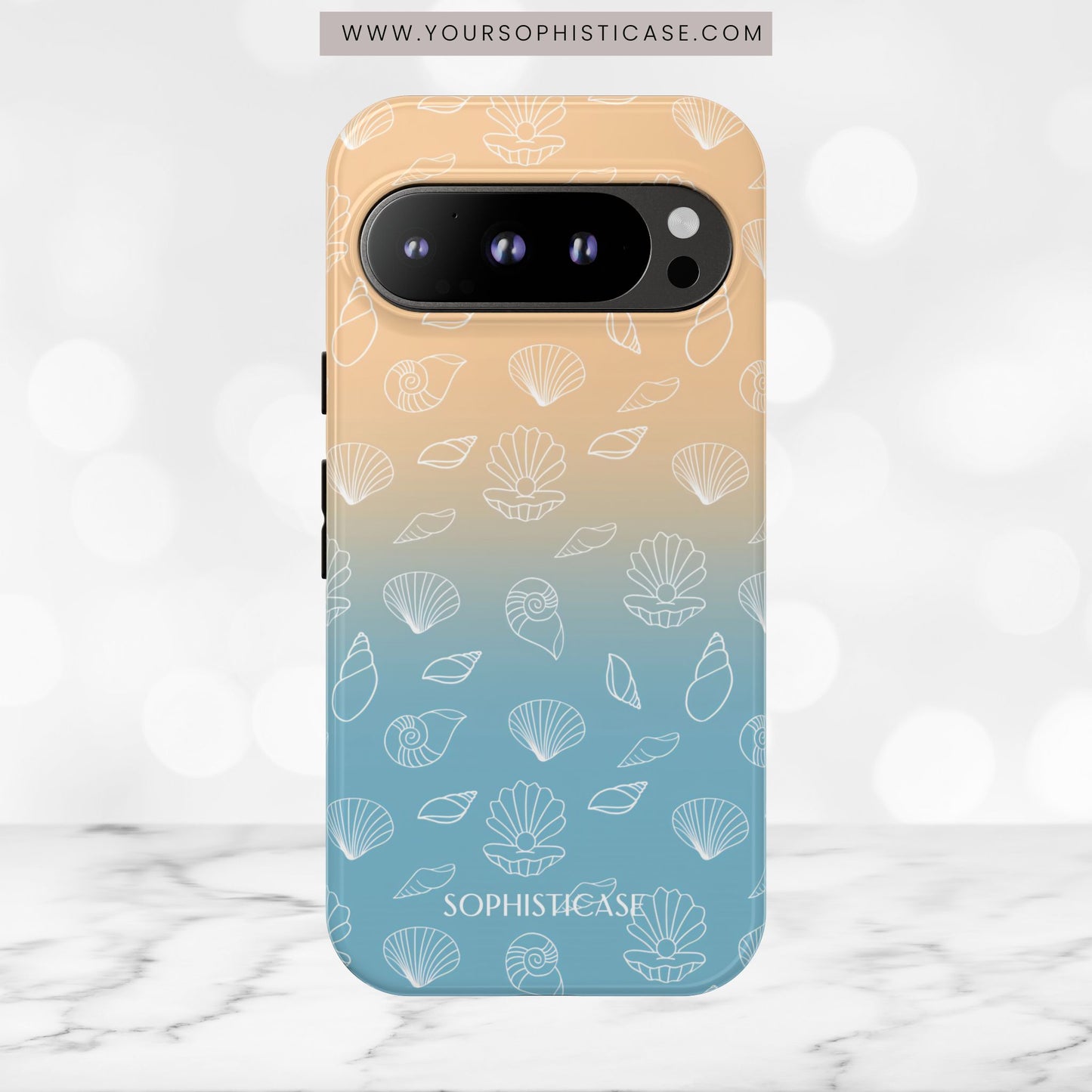 Seashell Society in Sandy Shore - iPhone Case, Samsung Galaxy Case, Google Pixel Case
