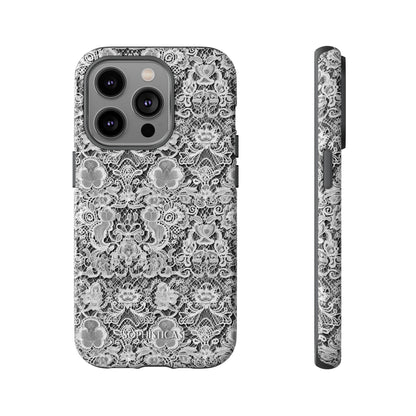 Luxe Lace in Black - Tough Phone Case