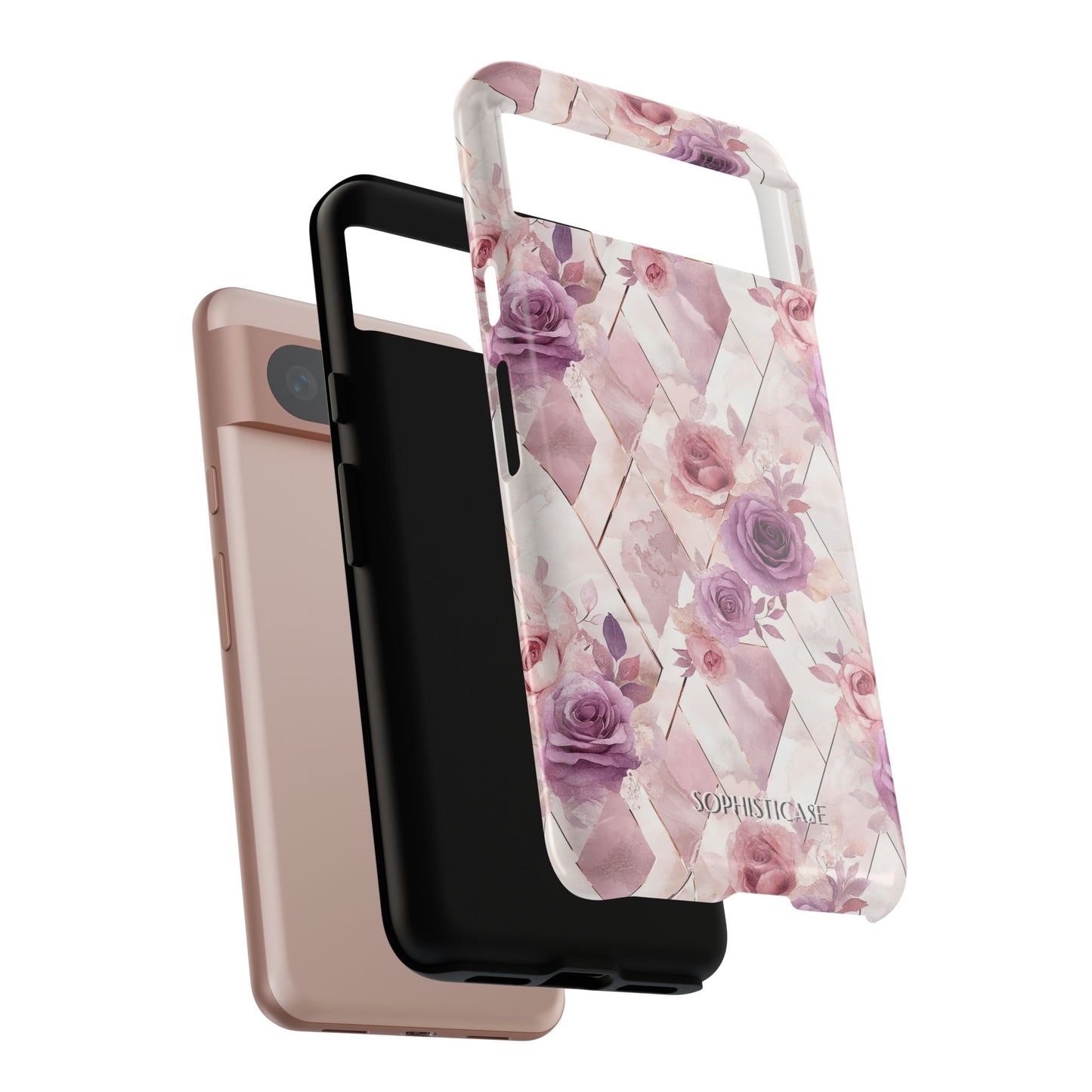 Royal Floral in Mauve Rose - Tough Phone Case