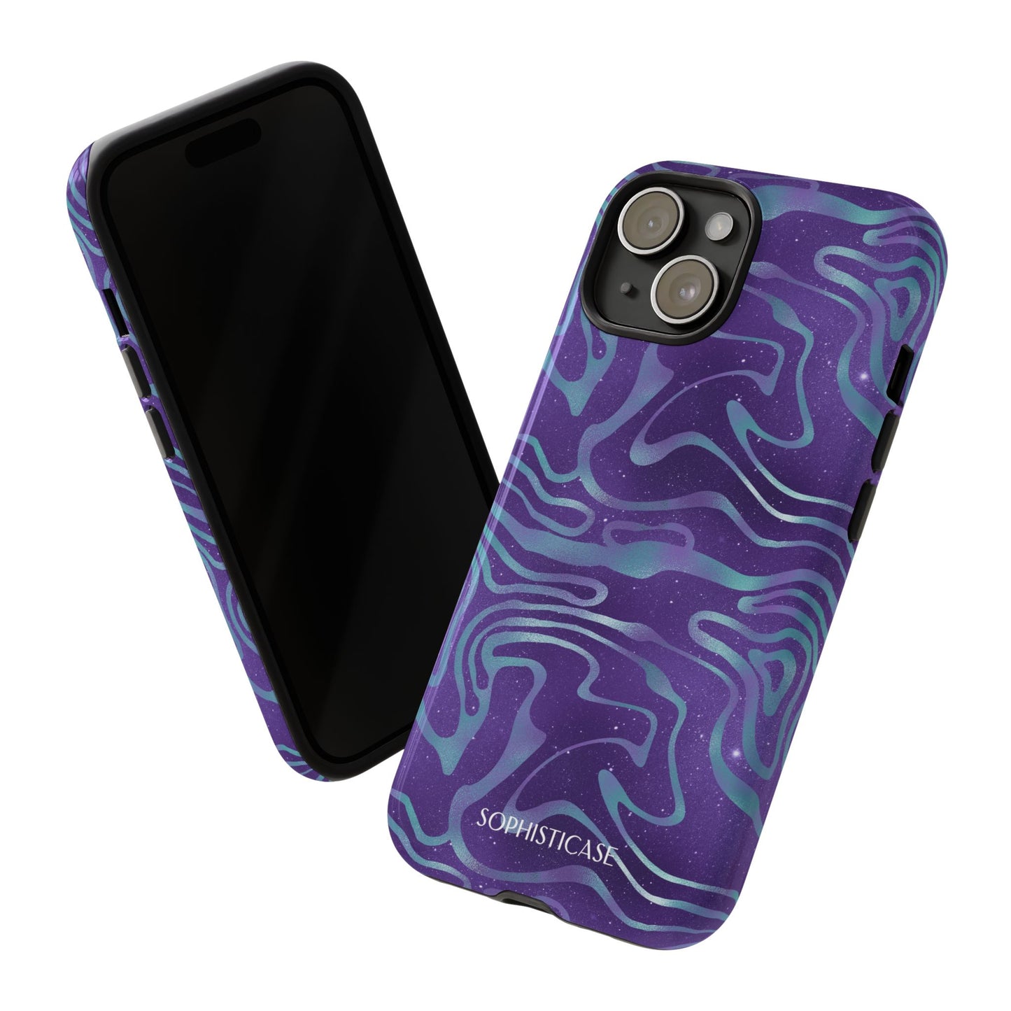 Cosmic Zebra in Blue & Purple - iPhone Case, Samsung Galaxy Case, Google Pixel Case