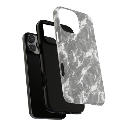 Marble Crush in Charcoal Grey - Tough Phone Case