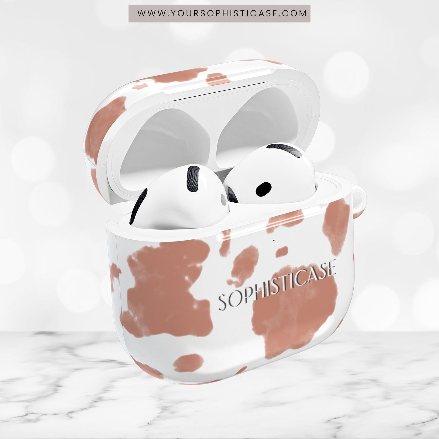 AirPod Cases - Holy Cow in Light Brown