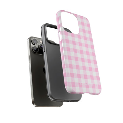 Gingham in Pink - Tough Phone Case