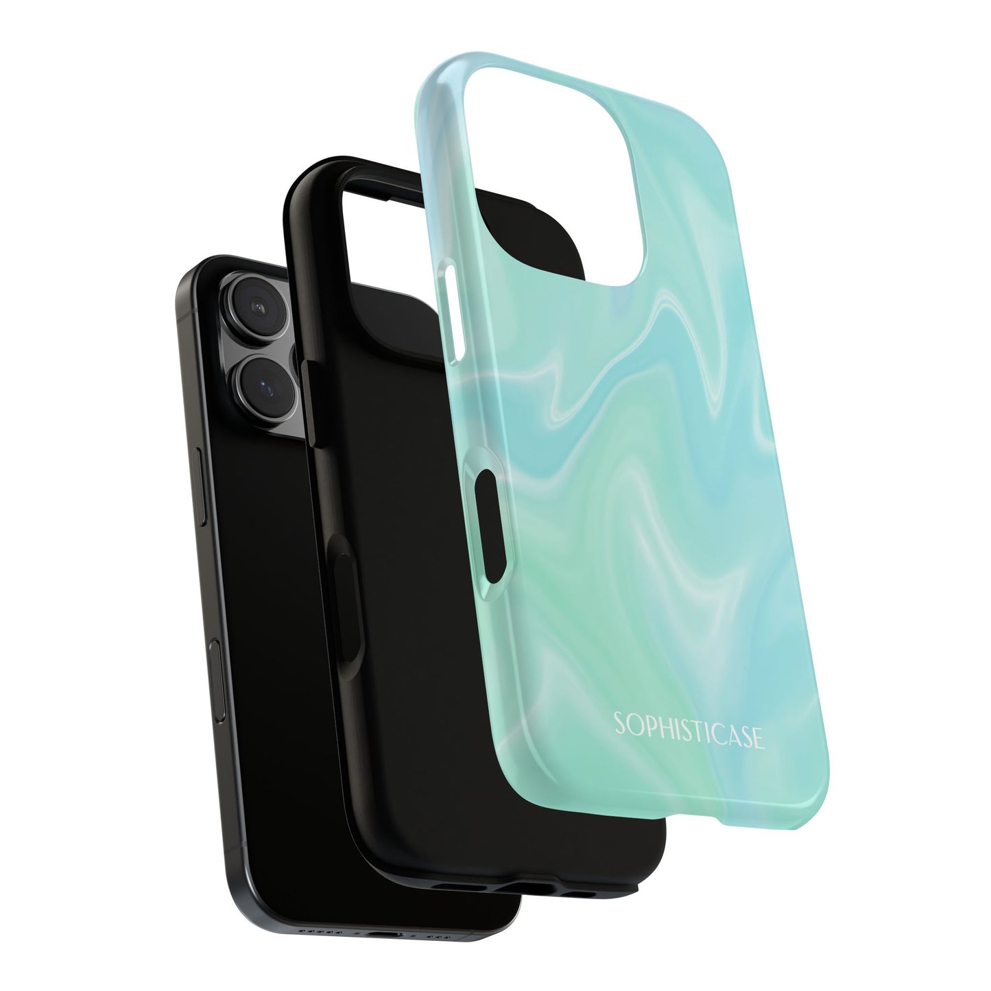 Liquid Magic in Green Haze - Drop Proof Phone Case for iPhone