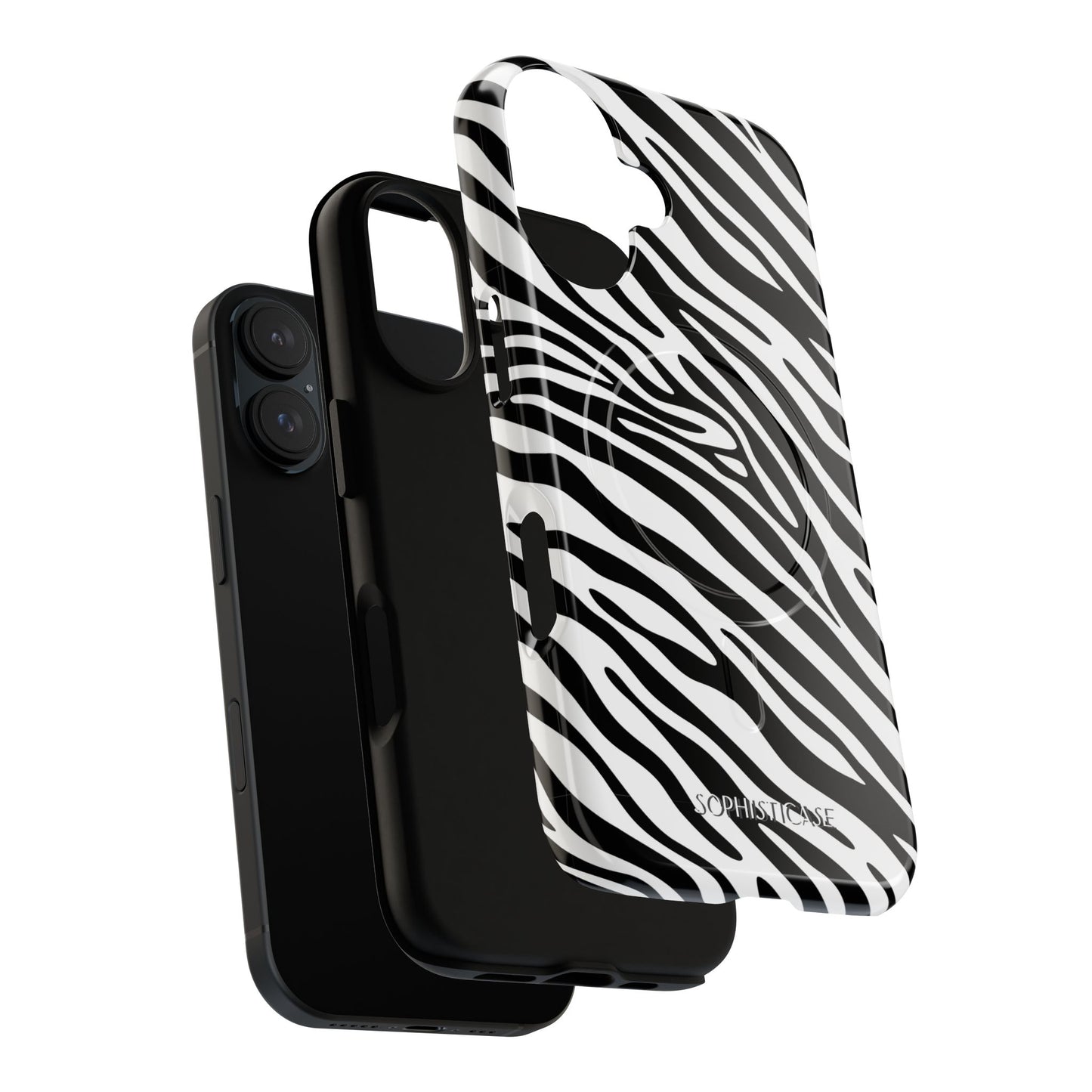 Dark Thoughts in Urban Zebra - iPhone Magsafe Case