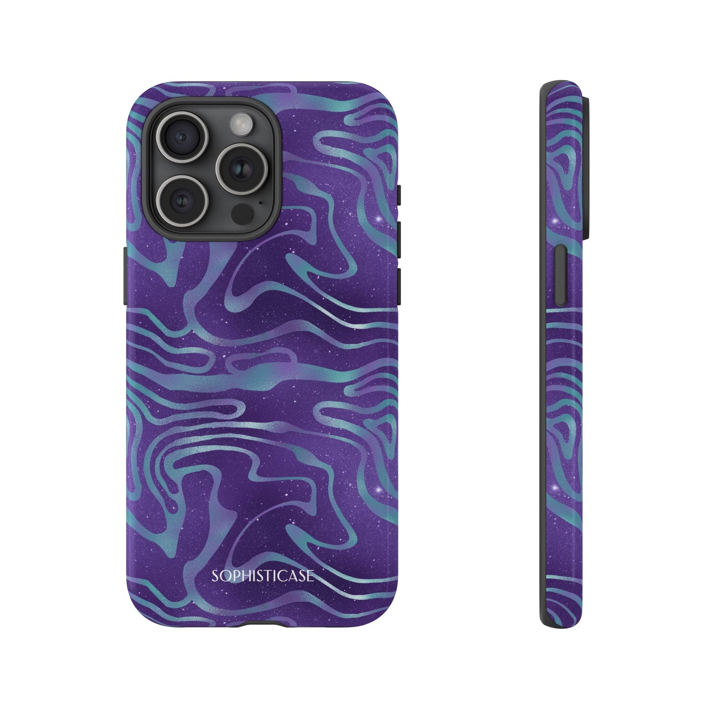 Cosmic Gold in Blue & Purple - iPhone Case, Samsung Galaxy Case, Google Pixel Case