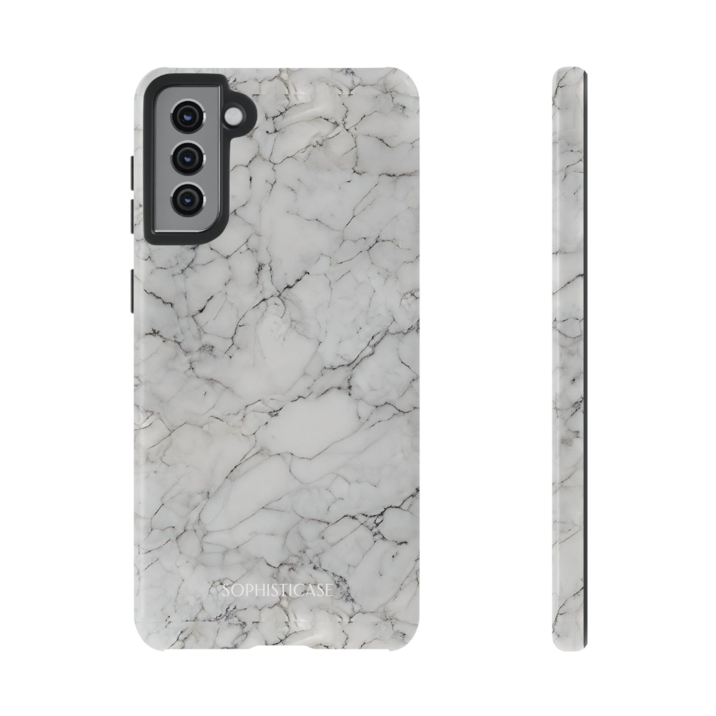 Marble Opulence in White - iPhone Case, Samsung Galaxy Case, Google Pixel Case