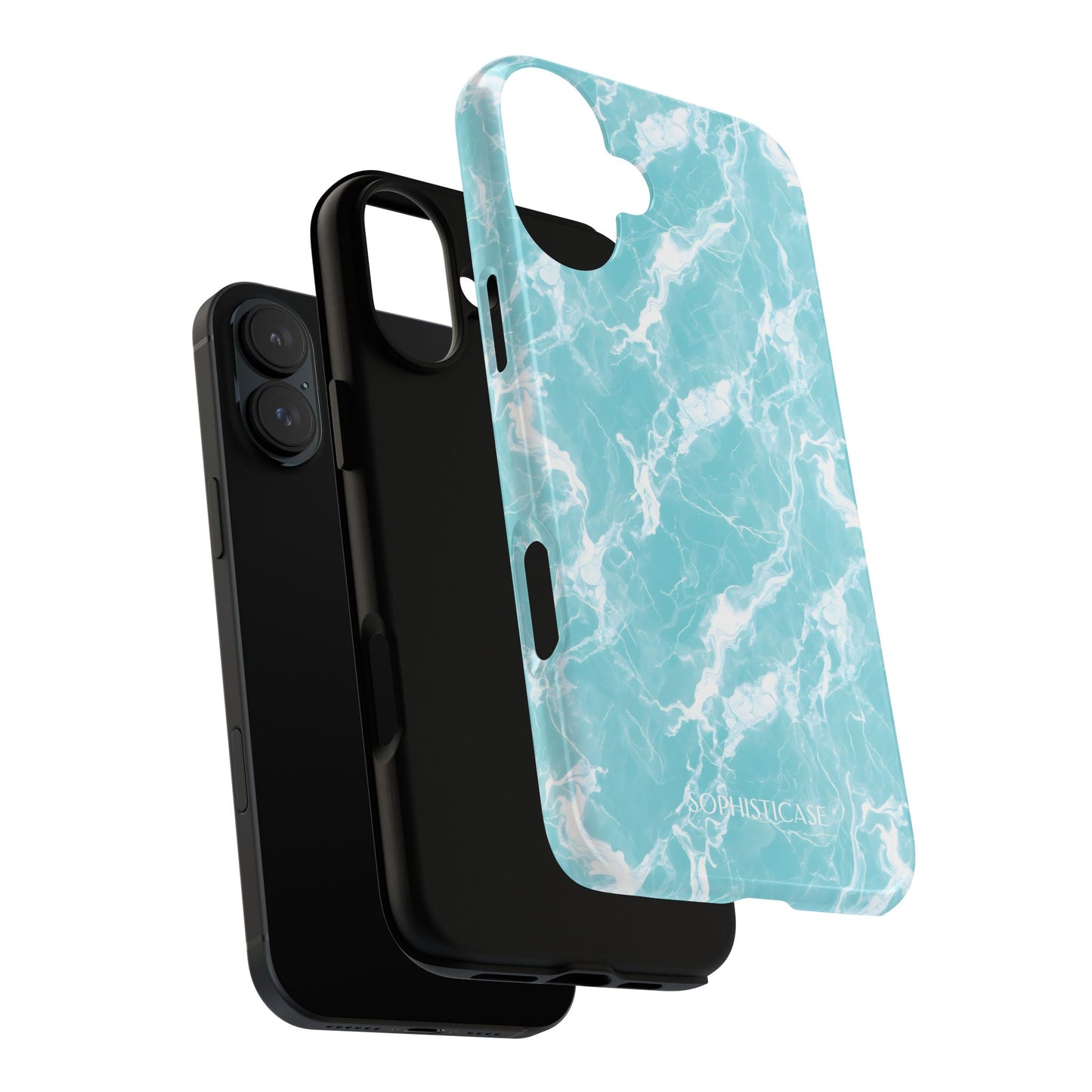 Marble Crush in Aqua - iPhone Case