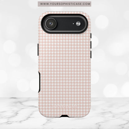 Houndstooth in Neutral - iPhone Case