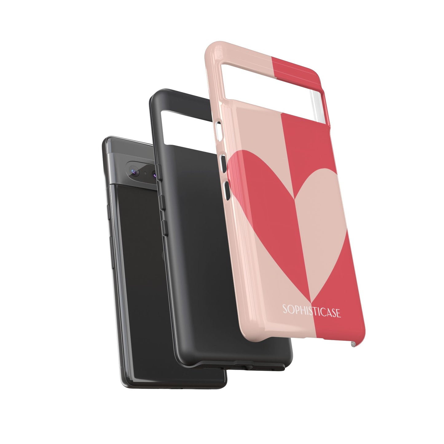 Be Mine in Red and Brown - iPhone Case, Samsung Galaxy Case, Google Pixel Case