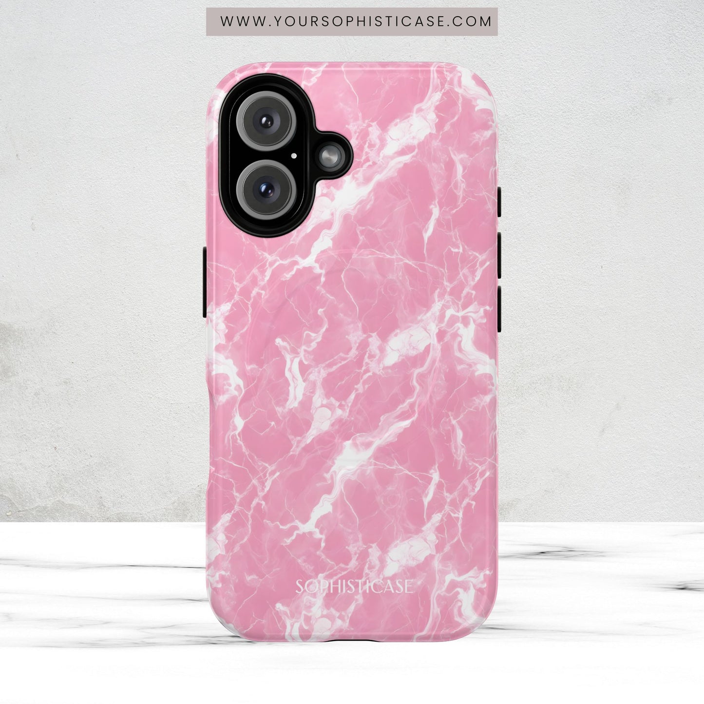 Marble Crush in Pink - Magsafe Case