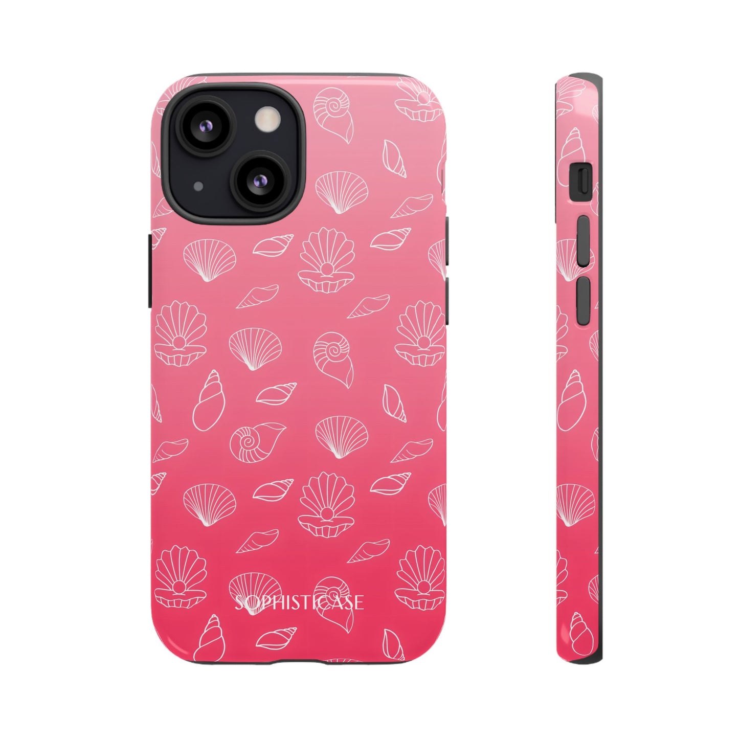 Seashell Society in Sunset Pink - iPhone Case