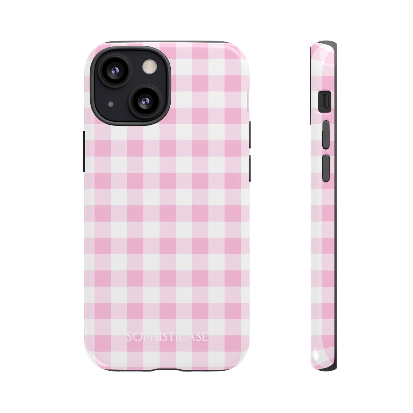 Tough Case - Gingham in Pink