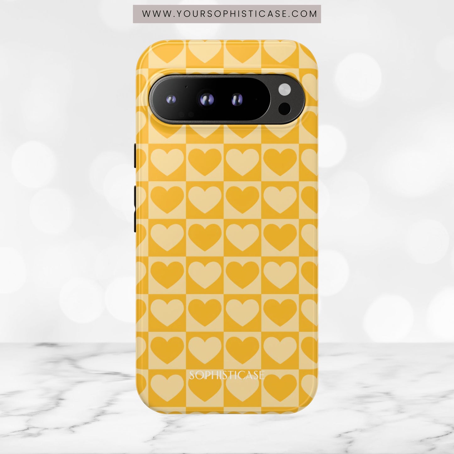 Tough Love in Yellow - Tough Phone Case
