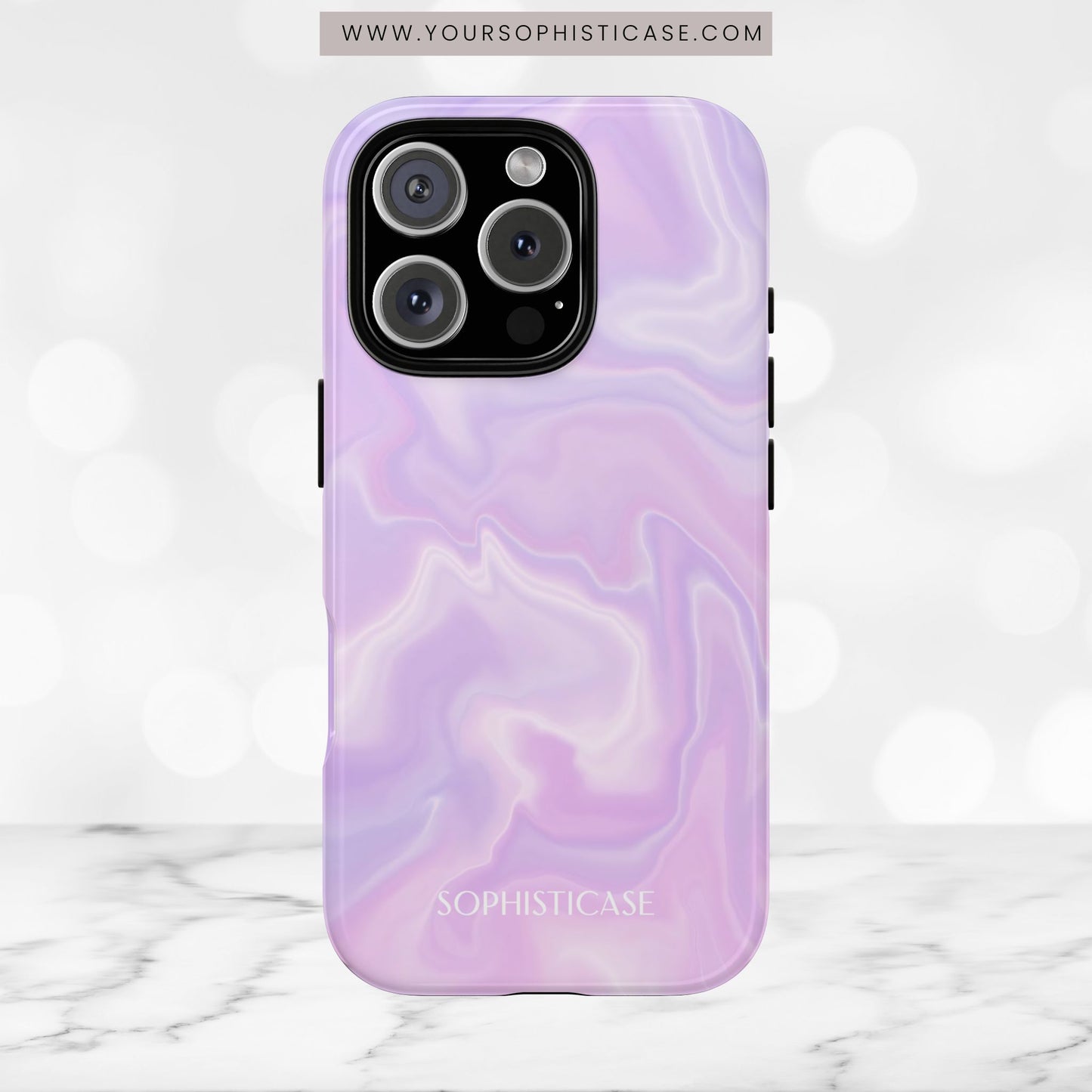 Liquid Magic in Sunset Haze - iPhone Case