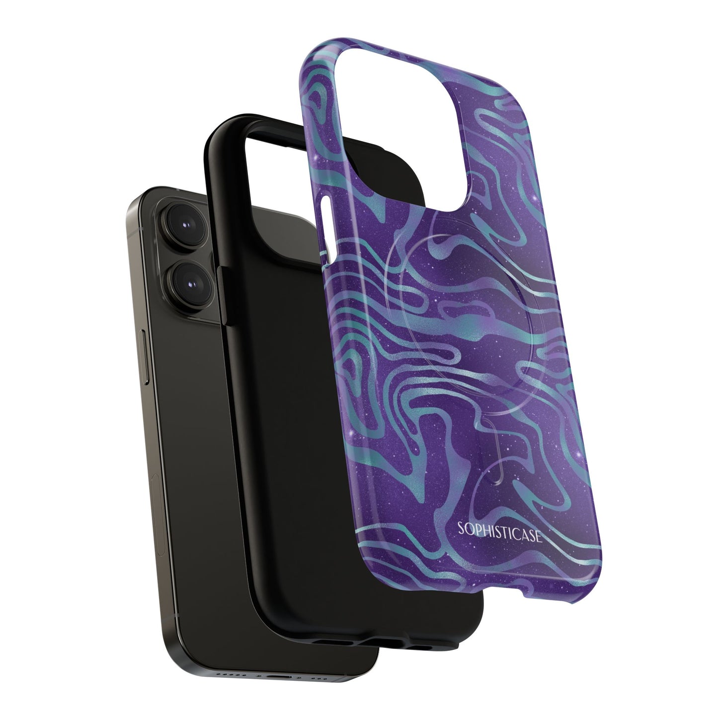 Cosmic Gold in Blue & Purple - iPhone Magsafe Case
