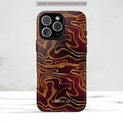 Cosmic Gold in Red - iPhone Magsafe Case