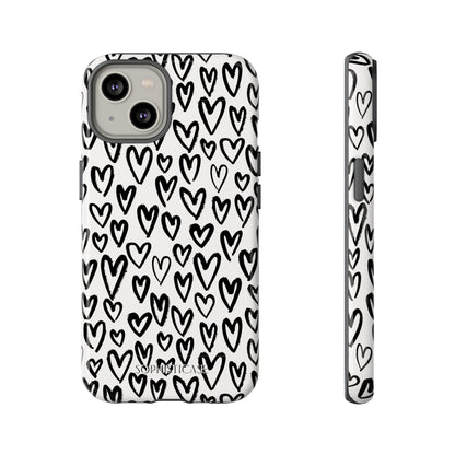 Dark Thoughts in Urban Heart - Tough Phone Case