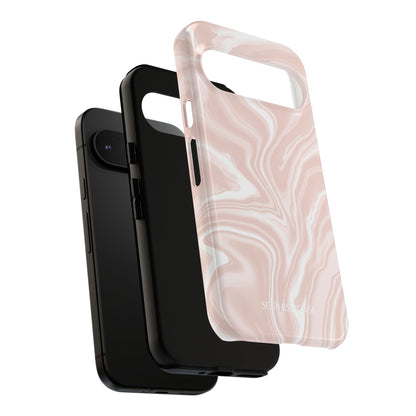 Liquid Dreams in Neutral Beige - Tough Phone Case