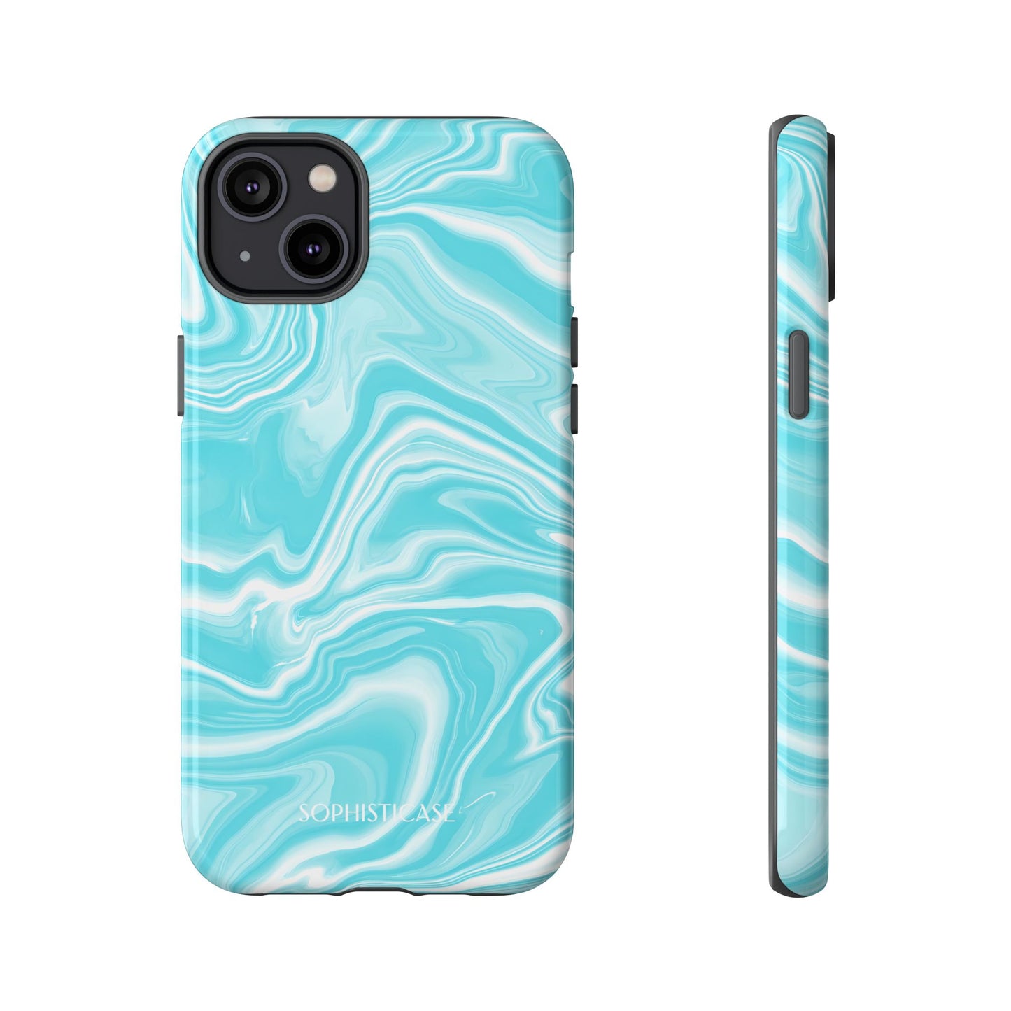 Liquid Dreams in Aqua - iPhone Case