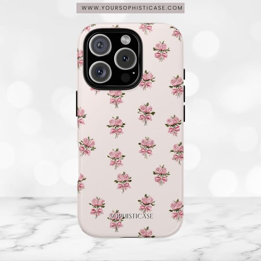 The Sweetest Thing in Coquette Rose Bouquet - iPhone Case