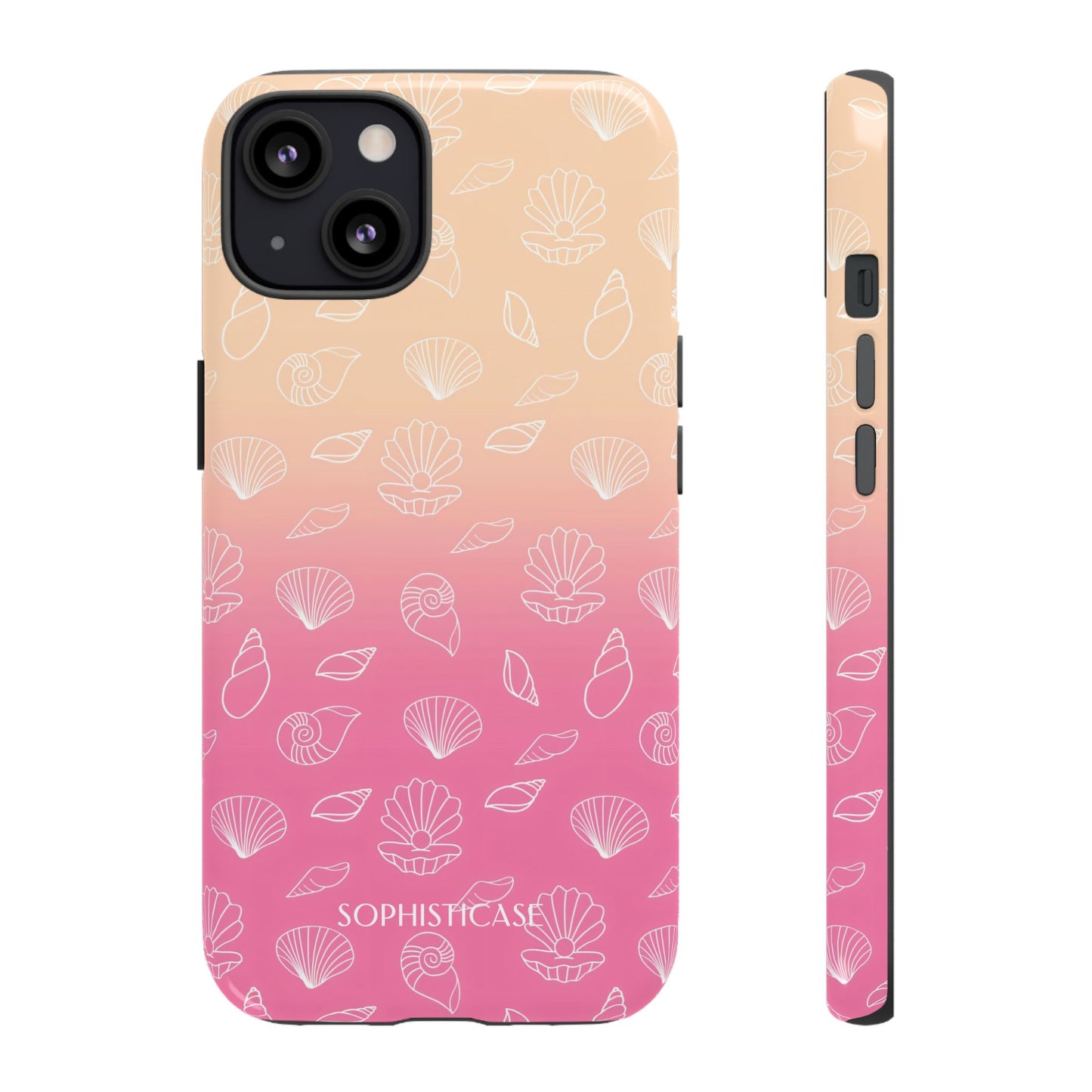 Seashell Society in Sandy Pink Sunset - iPhone Case, Samsung Galaxy Case, Google Pixel Case